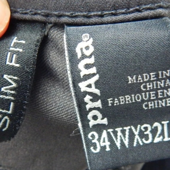 Prana Brion Slim Fit Pants Gray - Picture 2 of 3